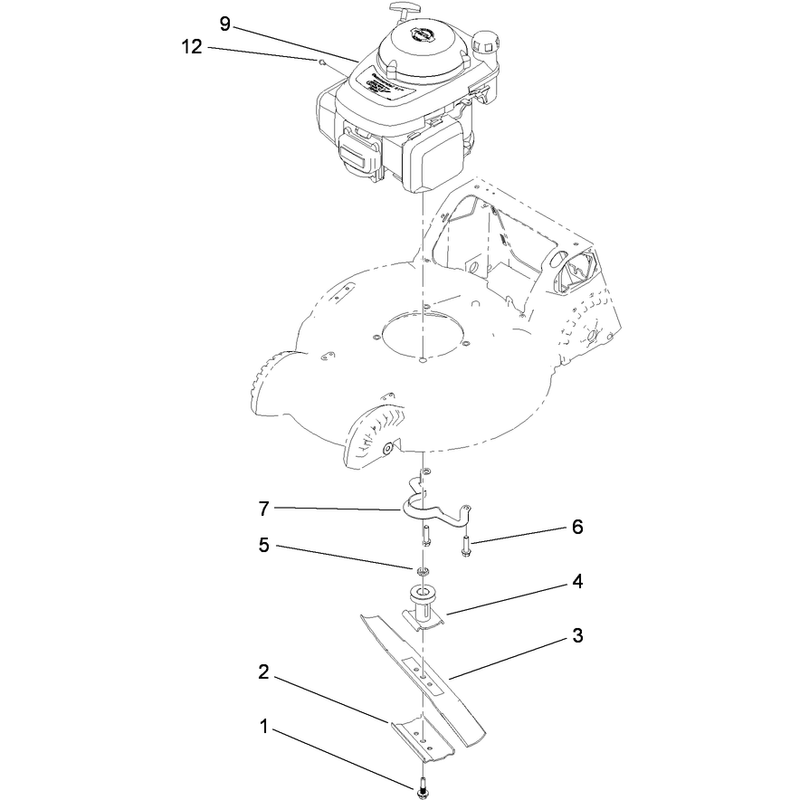Engine and Blade Assembly