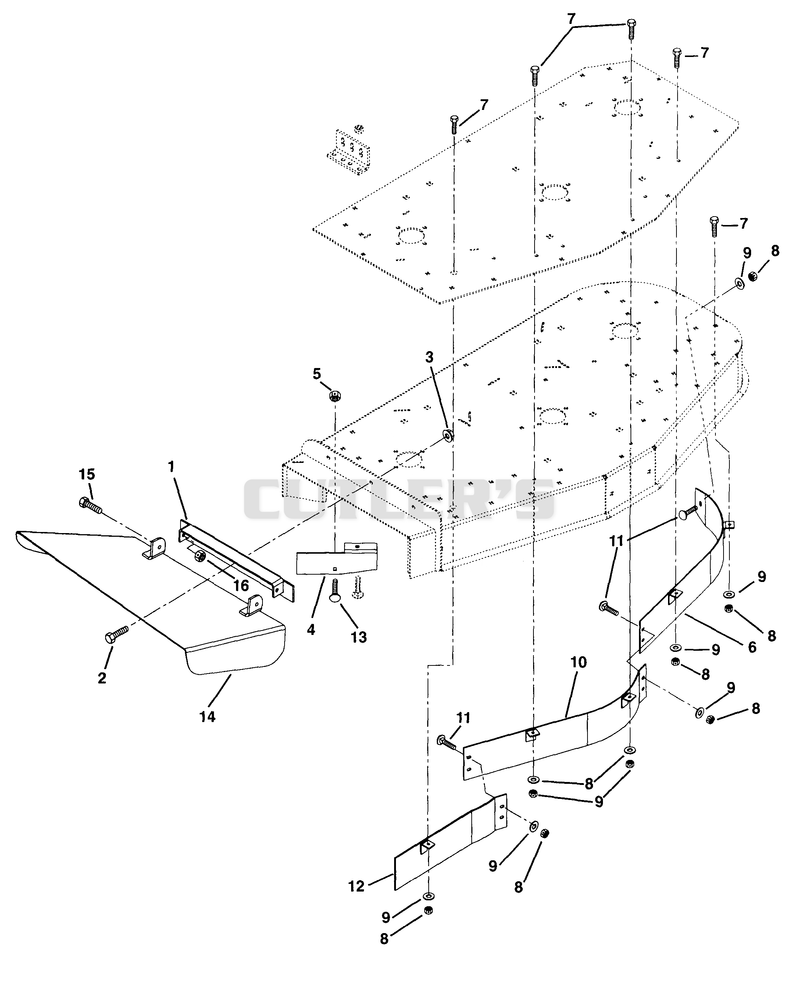 50" Discharge Chute And Baffles
