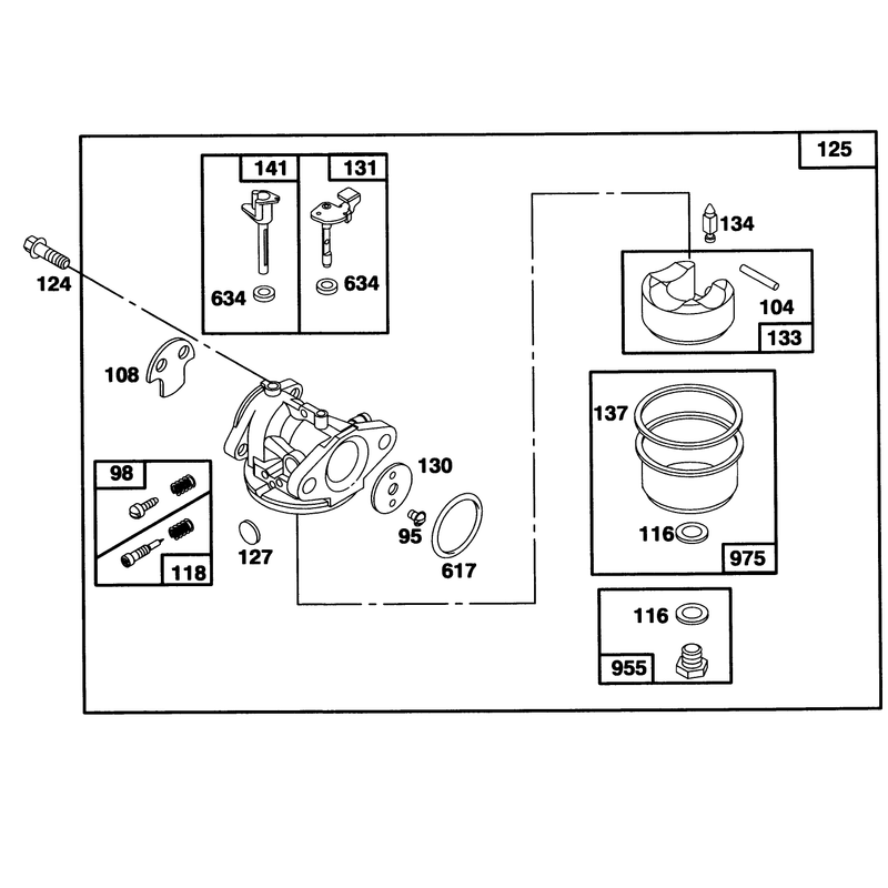 Engine Briggs and Stratton Model 124707-3185-01