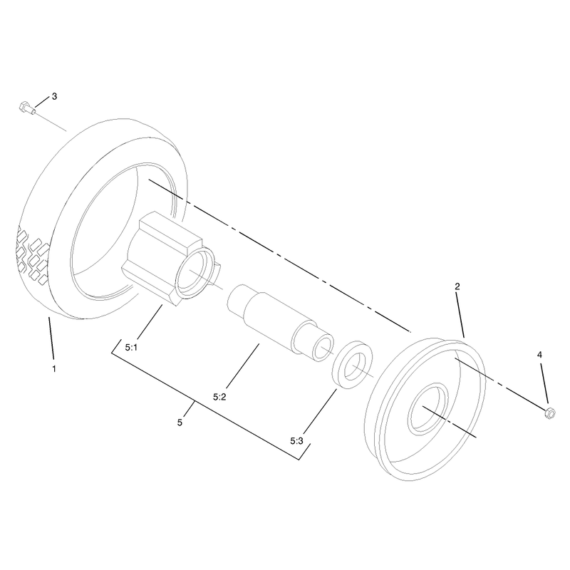 Wheel and Tire Assembly No 100-2870
