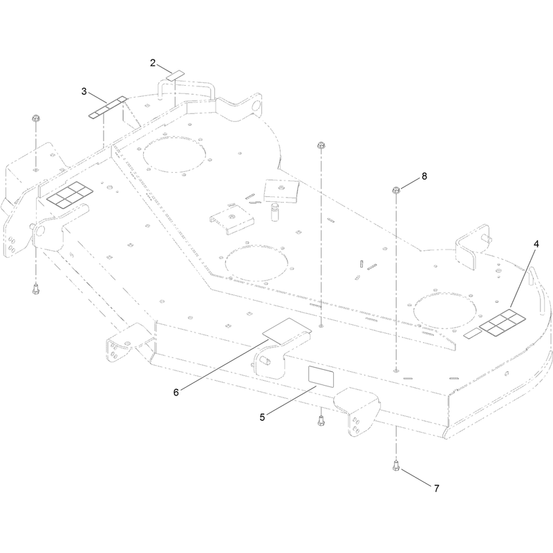 54 Inch Deck and Decal Assembly No. 120-7117