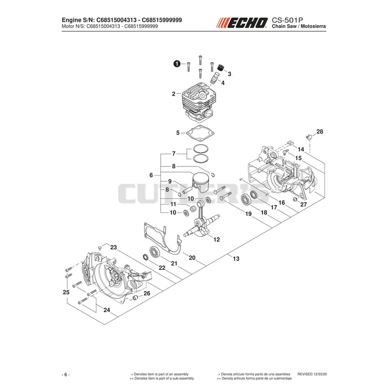 Engine S/N C68515004313 - C68515999999