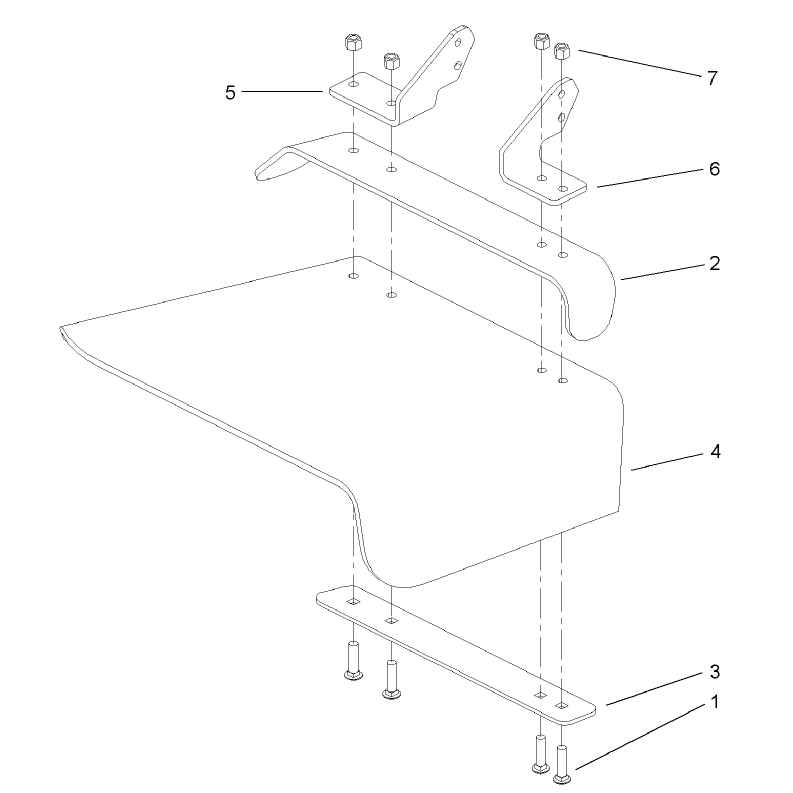 Rubber Deflector Assembly No 106-3249