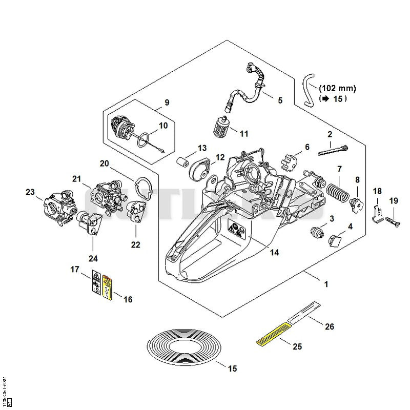 Tank housing