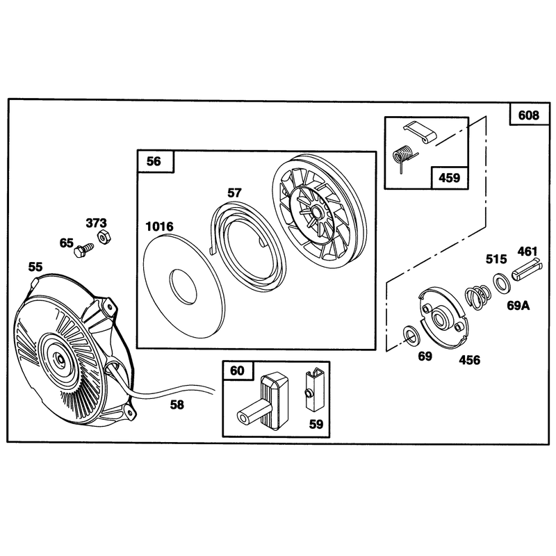 Engine Briggs and Stratton Model 135202-0263-01