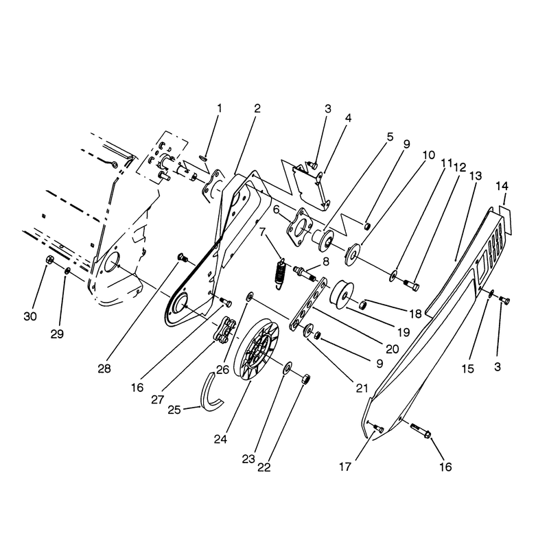 Pulley & Belt Cover Assembly