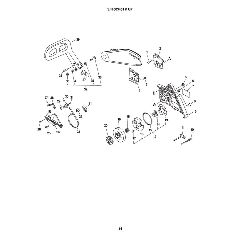 CLUTCH ASY, CUTTING ATTACHMENT, CHAIN BRAKE