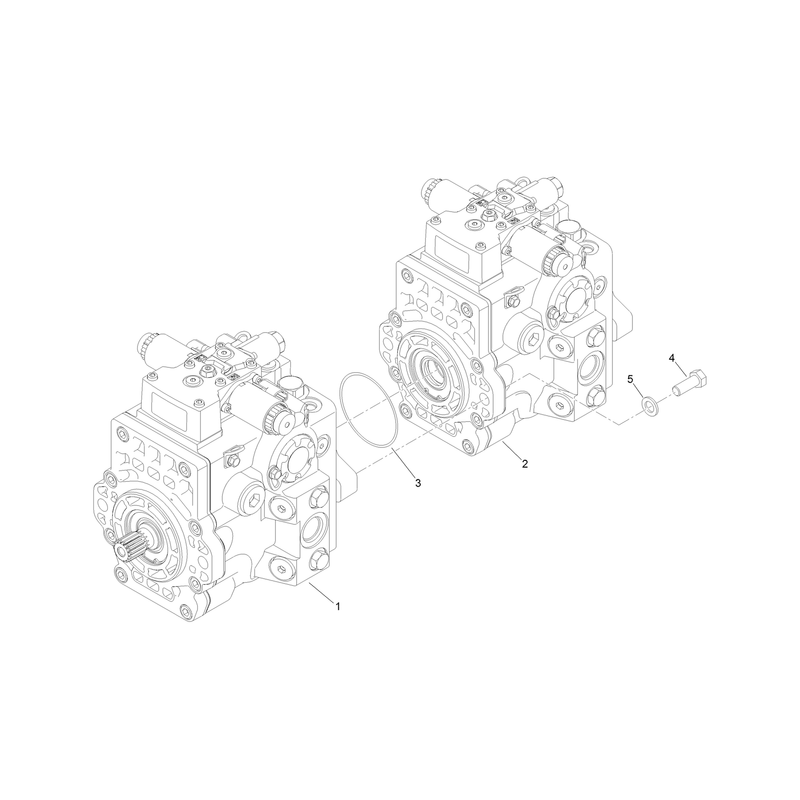 Tandem Hydraulic Pump Assembly No. 132-8497