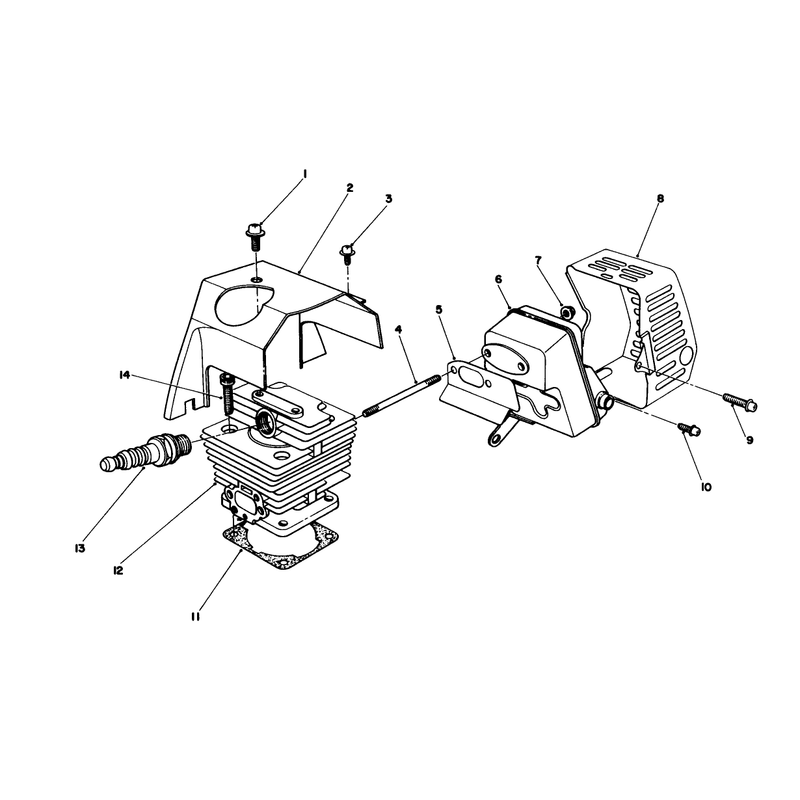 Cylinder & Muffler Assembly