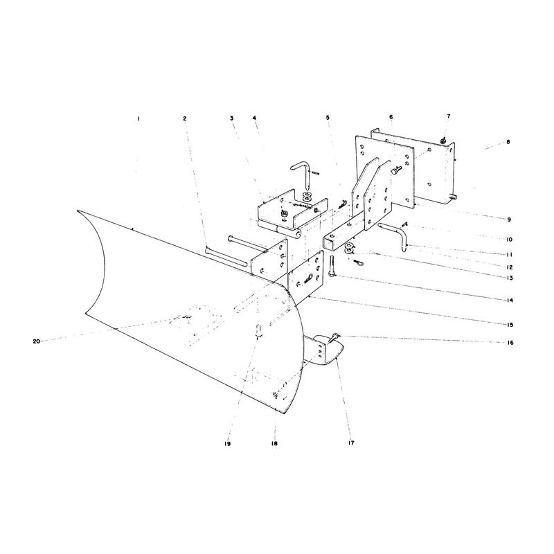 Grader Blade Assembly (model No. 59051)