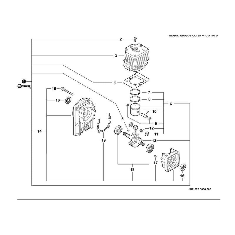 Engine, Short Block -- SB1070