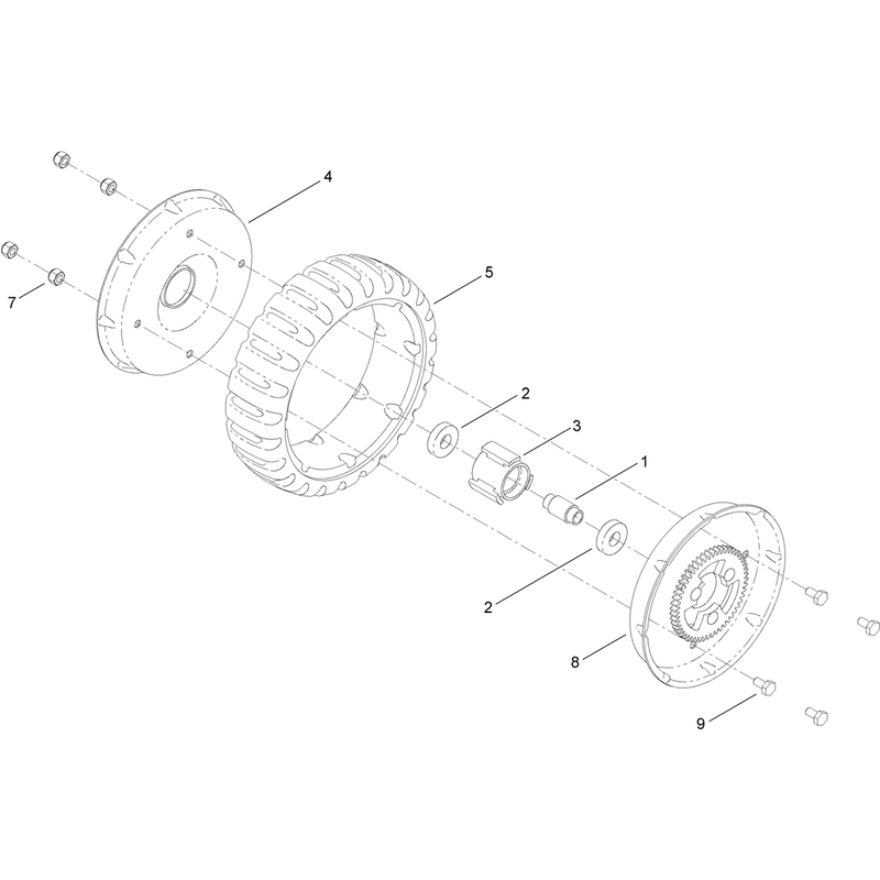Rear Wheel Assembly No 117-5253