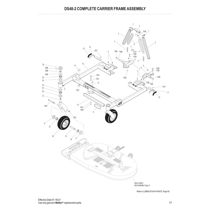 DS48-2 COMPLETE CARRIER FRAME ASSEMBLY