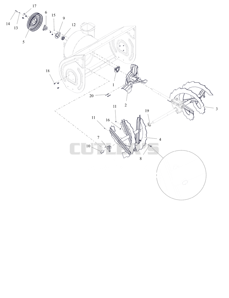 Auger and Impeller - 32"