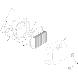 Air Intake and Filtration Assembly Kohler SV600-0018