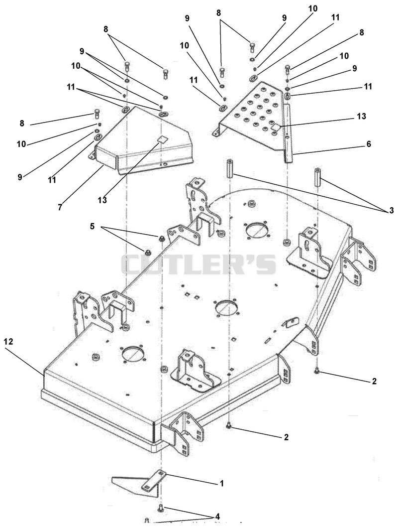Mower Deck And Belt Covers - Rear Discharge