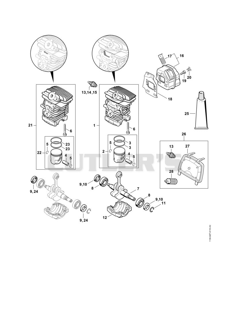 Cylinder, Muffler