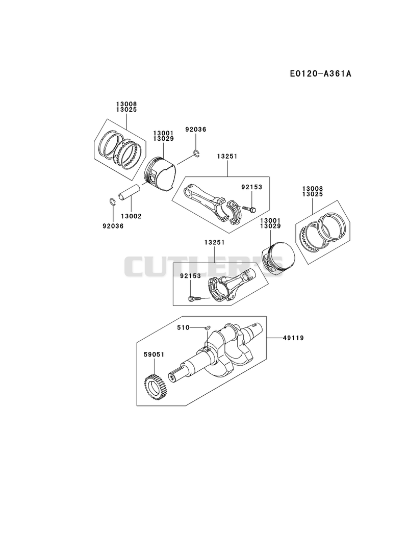 PISTON/CRANKSHAFT