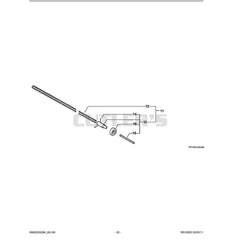 Driveshaft, Connector S/N: 06003280 - 06999999