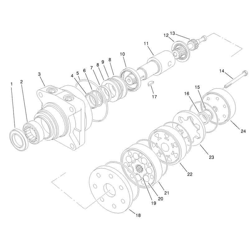 Hydraulic Motor Assembly No 98-4704