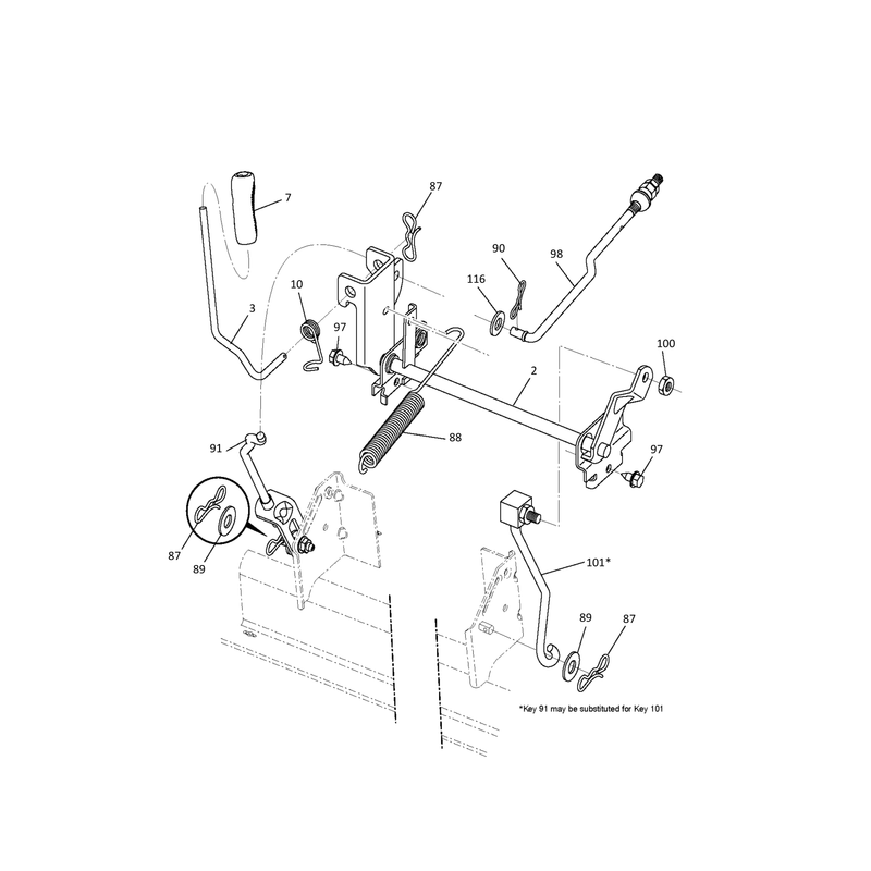 MOWER LIFT / DECK LIFT