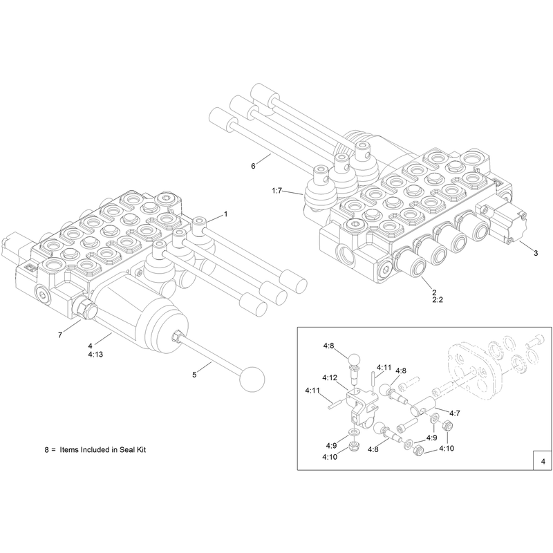 Hydraulic Control Valve Assembly No. AU125537