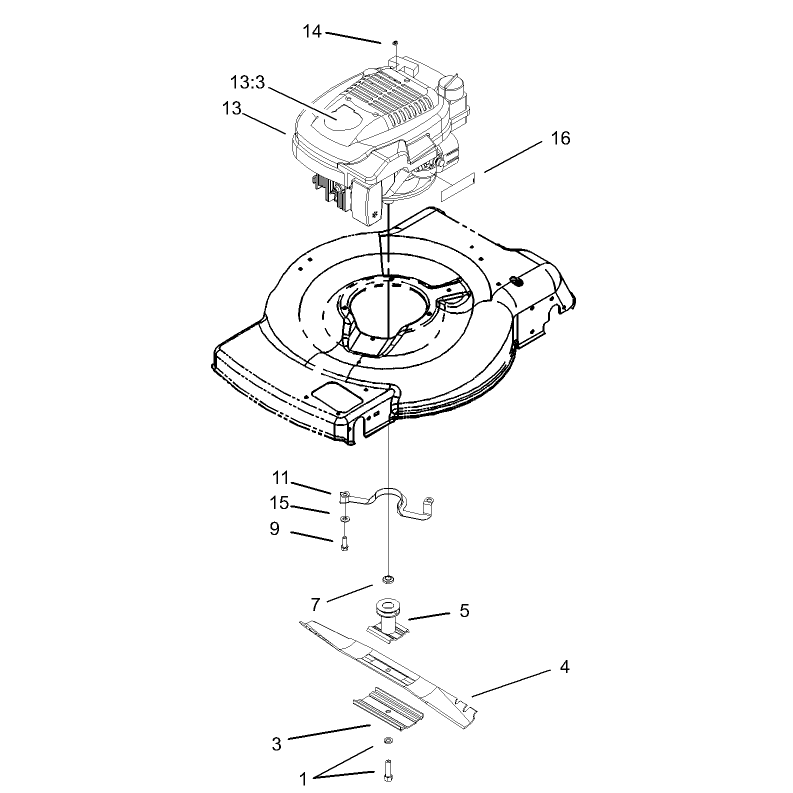 Engine and Blade Assembly