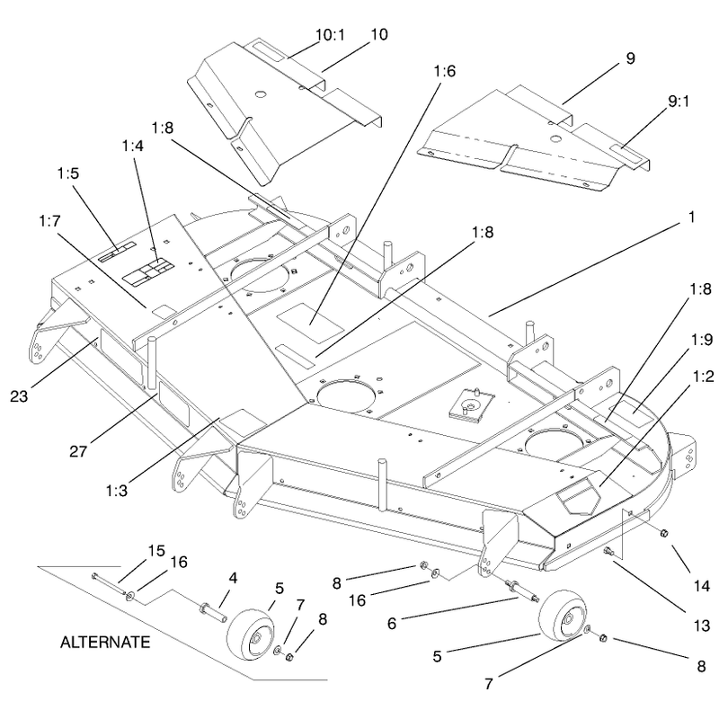 Cover and Rollers Assembly