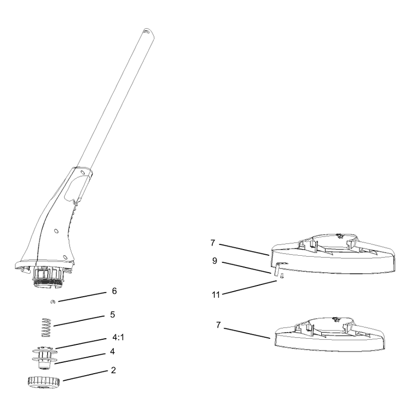 Motor and Cutting Shield Assembly