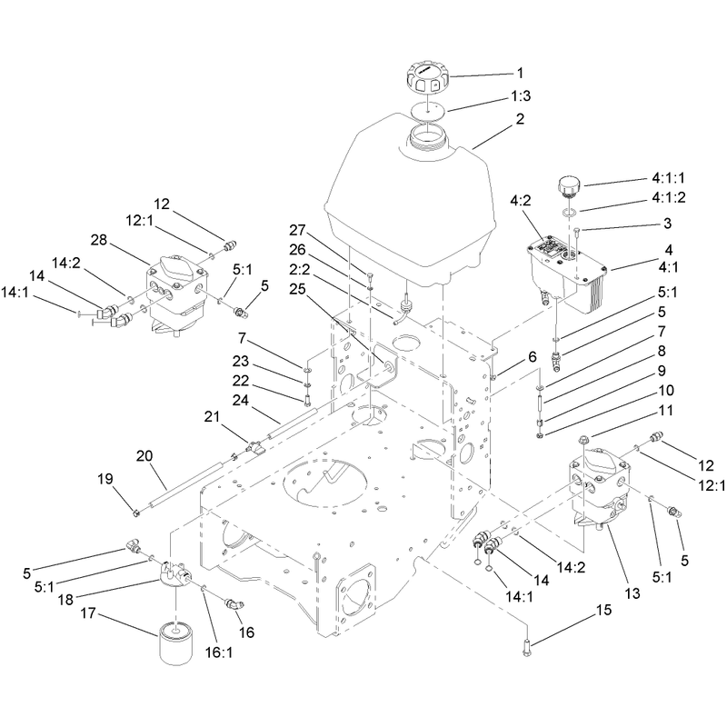 Fuel System Hydraulic Pump and Filter Assembly