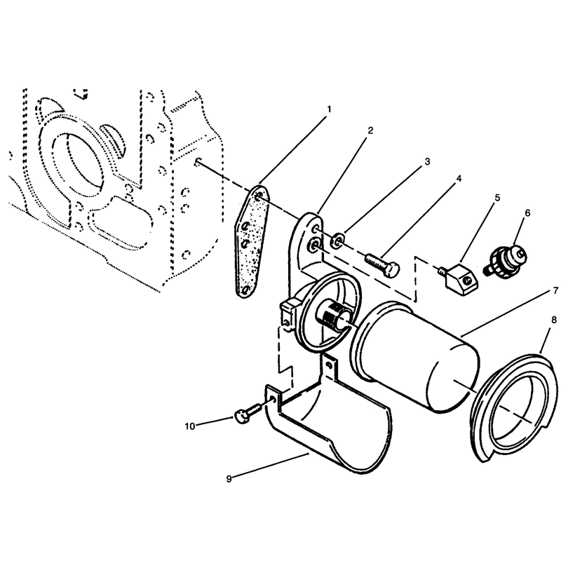 Oil Filter and Low Oil Pressure Cut Off Switch