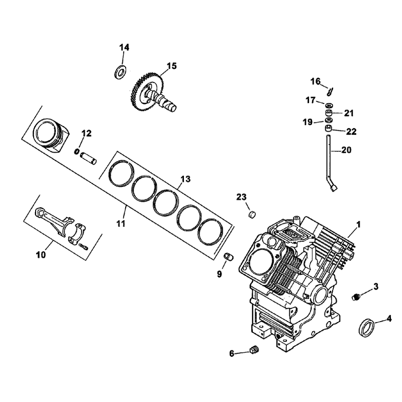 Crankcase Assembly Engine Kohler Ch26s EFI Ps 78517