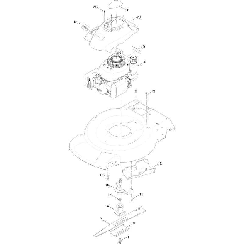 Engine and Blade Assembly