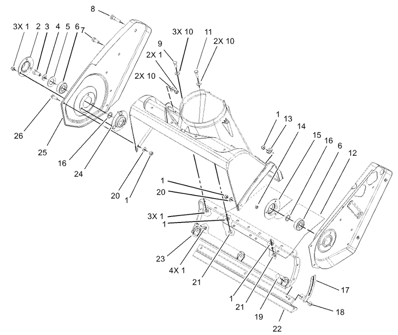 Housing And Side Plate Assembly