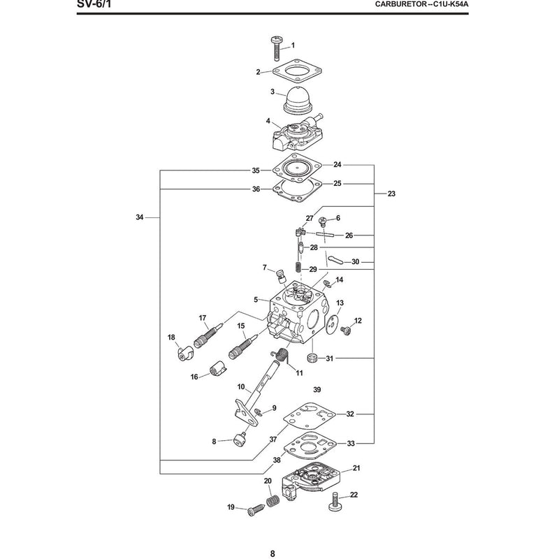 Sv-6/1 Carburetor--C1U-K54A