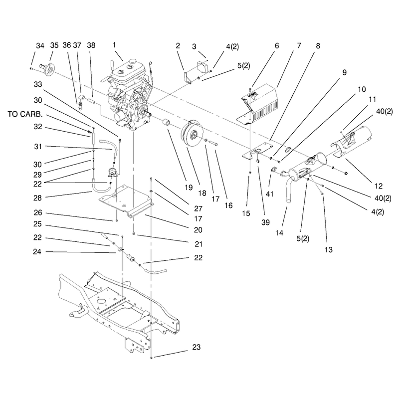 Liquid Cooled Gas Engine Assembly