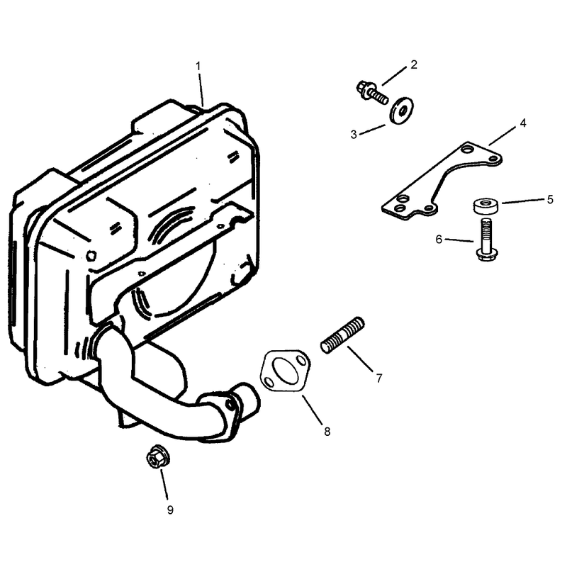 Exhaust Assembly Kohler CV15T-41629