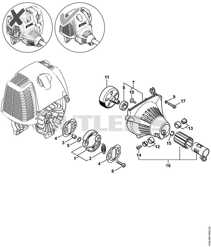 Clutch, Fan housing ⇥ 5 08 571 577