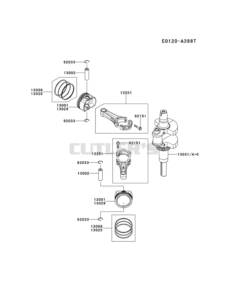 PISTON/CRANKSHAFT