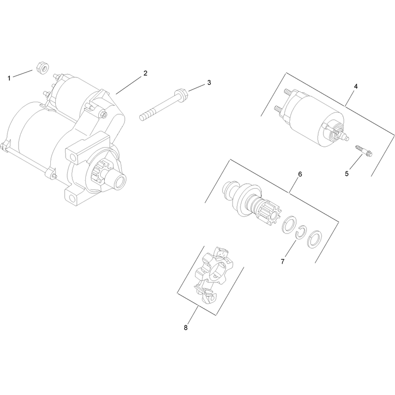 Starting System Assembly Kohler CH740-0075