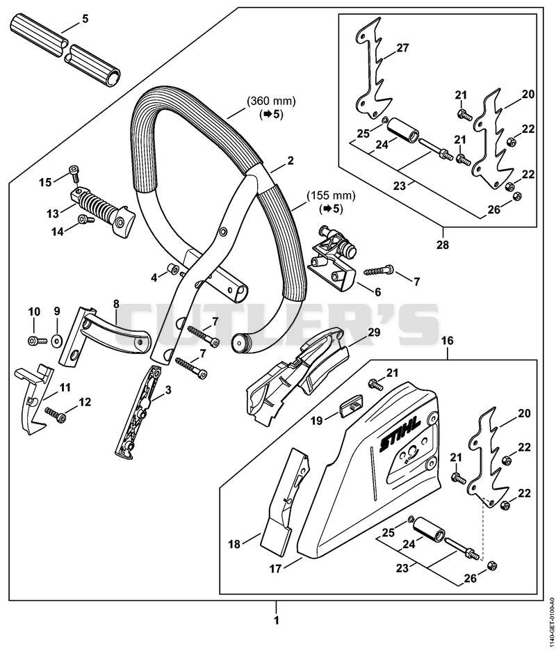Wrap around handlebar