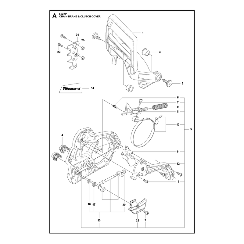 CHAIN BRAKE AND CLUTCH COVER