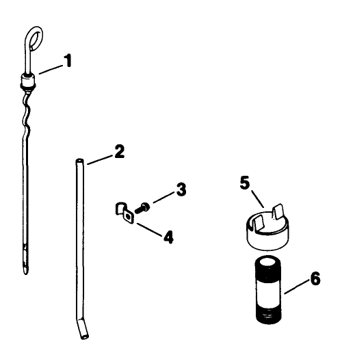 Dipstick Engine Kohler Model No M18qs-24615 Continued