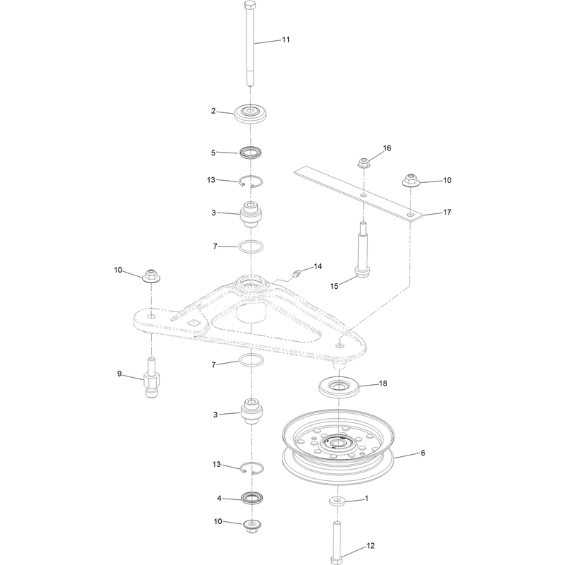 Deck Idler Assembly No. 126-1720