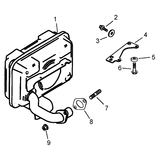Exhaust Assembly Kohler CV15S-41630