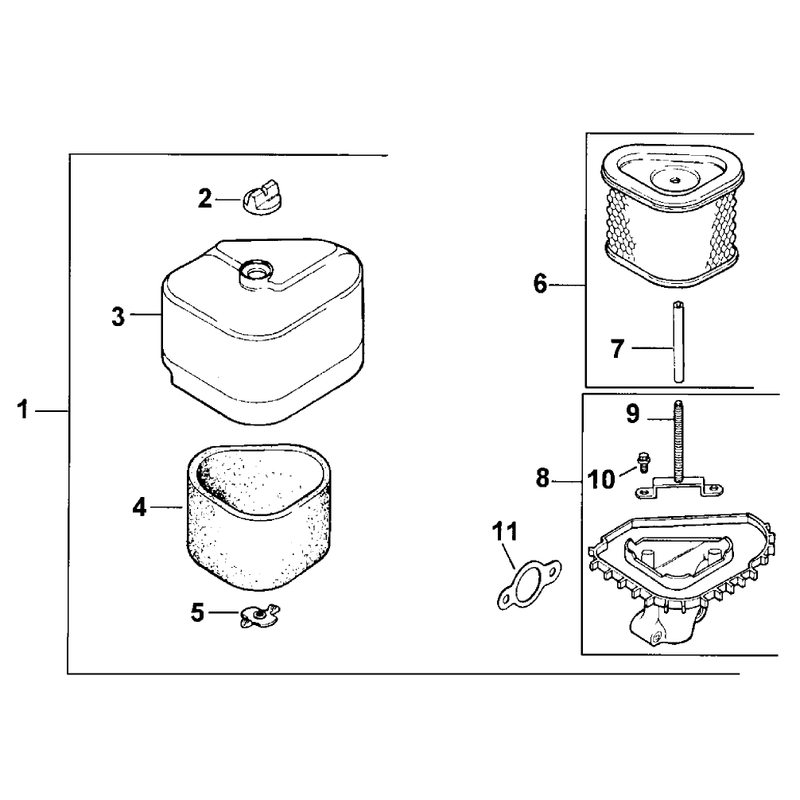 Air Cleaner Engine Kohler Model No Cv151 Spec 41560
