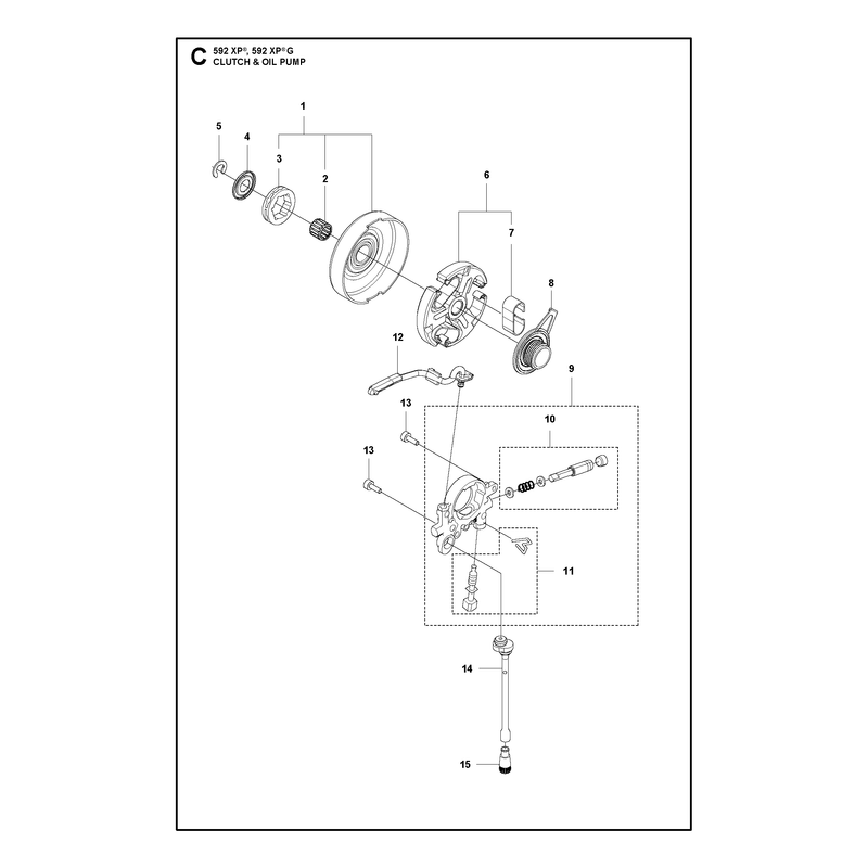CLUTCH AND OIL PUMP