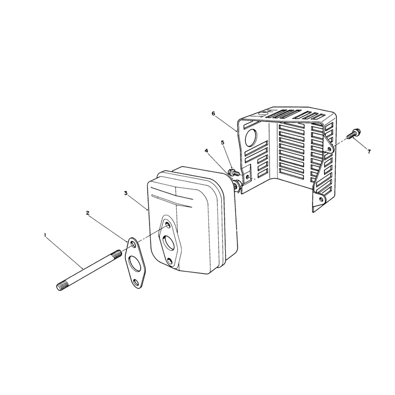 Muffler Assembly (engine No. Vml0-7)