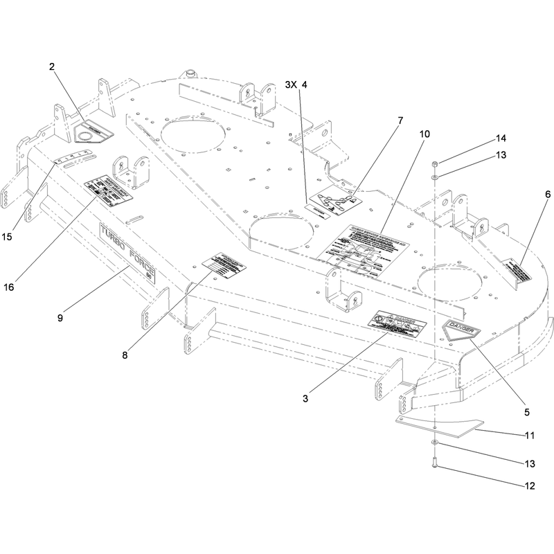 Deck Decal Assembly No 119-4202