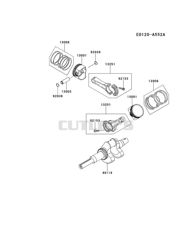 PISTON/CRANKSHAFT